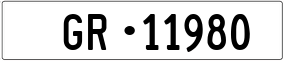 Trailer License Plate